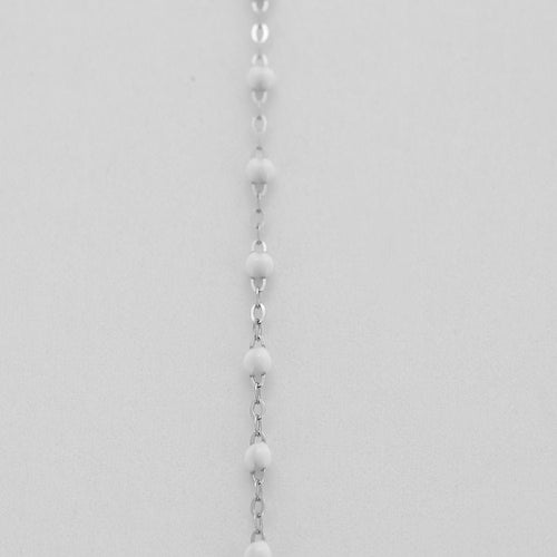 Collier GIGI Clozeau - Classique Gigi - Collier en or blanc et résine blanche 58 Facettes CAN1352X6