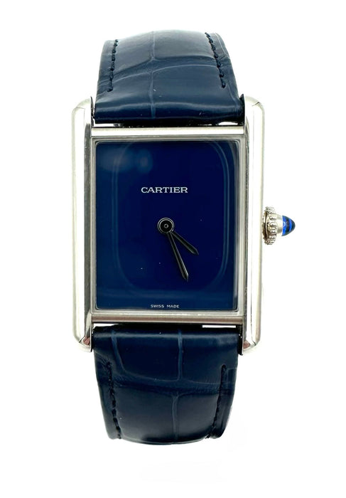 CARTIER. Orologio TANK MUST in acciaio.