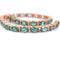 Bracelet BRACELET DE TENNIS UNISEXE - OR ROSE 18 CARATS - ÉMERAUDES NATURELLES 58 Facettes