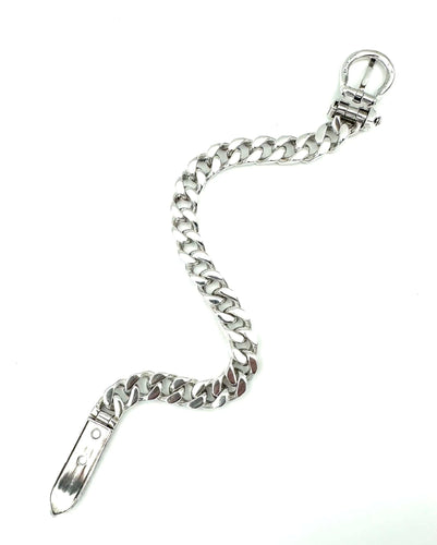 Bracelet HERMES. Collection "Boucle sellier", bracelet vintage argent PM 58 Facettes