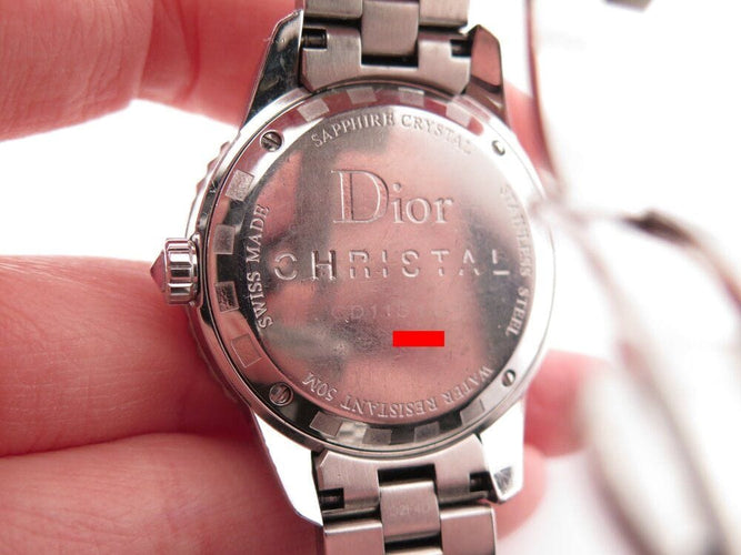 Montre montre CHRISTIAN DIOR christal cd11311h diamants 33mm acier quartz 58 Facettes 265950