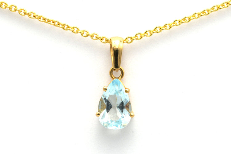 Pendentif Pendentif en or 18 carats et topaze (0.77 ct) 58 Facettes 19111