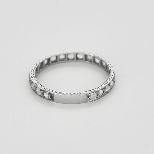 Obrączka ślubna Diamentowa ART NOUVEAU / Belle Epoque w Platyna 