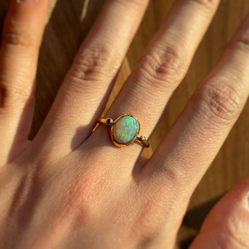 Bague Bague - Or et Opale 58 Facettes 230184R