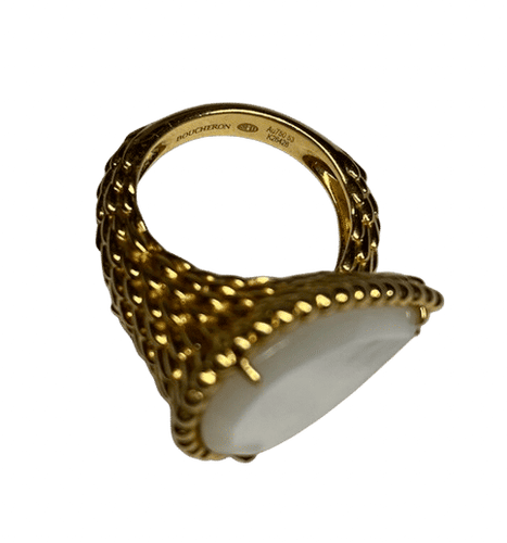 Bague 53 Boucheron - Bague Serpent de Bohème Or Jaune Nacre 58 Facettes 250163