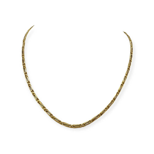 Collier Collier maille figaro or jaune 58 Facettes 330084162