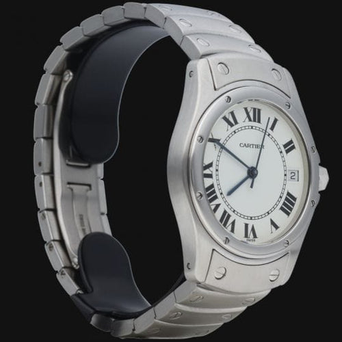 Montre Cartier Montre Santos Ronde 33Mm Automatique 58 Facettes MT41527