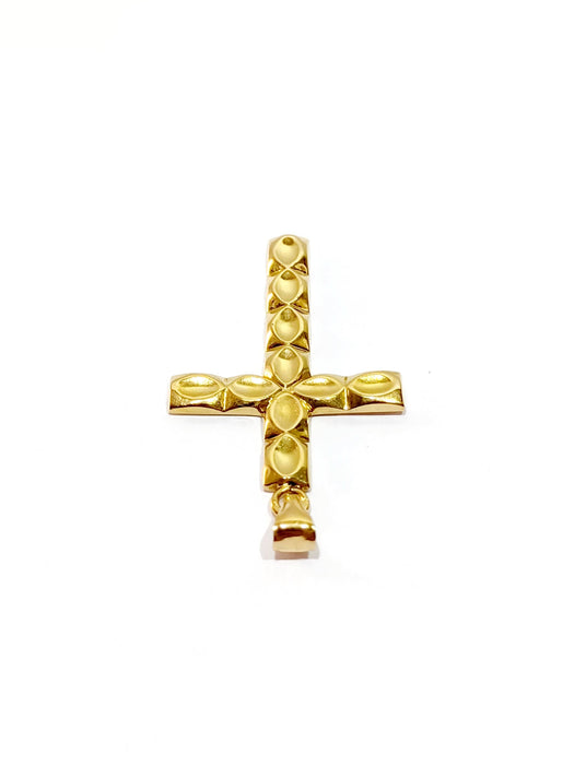 Pendentif Croix en or jaune 58 Facettes