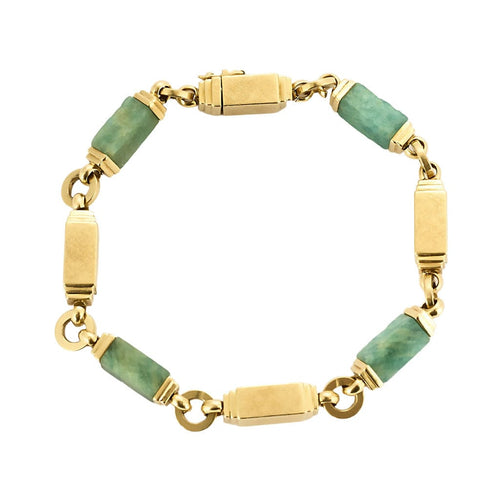 Bracelet Bracelet en or jaune et amazonite 58 Facettes NAR0552