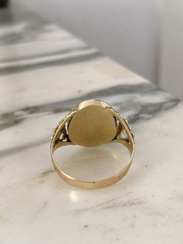 Bague 60 Bague ancienne en or jaune 58 Facettes