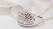 Bague 54 Bague Jonc en or blanc et diamants 58 Facettes 28890