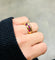 Bague Bague tourmalines or jaune 58 Facettes