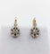 Boucles d'oreilles Dormeuses or jaune, diamants taille ancienne et diamant taille rose (circa 1900) 58 Facettes A05647