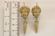 Boucles d'oreilles Antique lava cameos gold earrings 58 Facettes