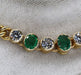 Bracelet Bracelet vintage en diamants et émeraudes 58 Facettes