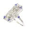 Bague 55 Héritage de demain : une bague de fiançailles en diamant Art déco des années 1920 58 Facettes 16342-0163