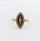 Bague 51 Bague marquise victorienne or rose 18k perles et émail noir (circa 1890) 58 Facettes A06200