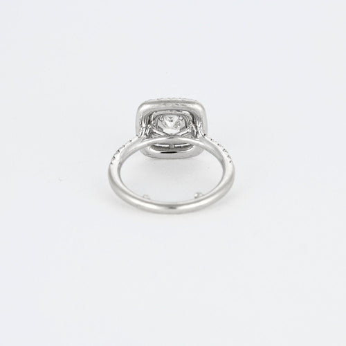 Bague 50 Bague de fiançailles or blanc diamants 58 Facettes