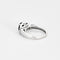 Bague 47 Solitaire or blanc, saphir et diamants 58 Facettes GU105