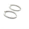 Boucles d'oreilles Boucles d'oreille Créoles Or Blanc Diamants 58 Facettes