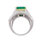 Importante anello Repossi in due ori, smeraldo, diamanti. 