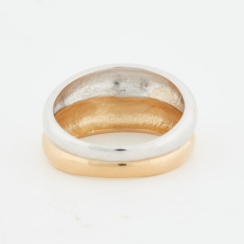 Bague 54 Bague jonc Deux ors 58 Facettes RÉF 6031/20