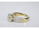 Bague 54 Bague entourage en or jaune avec diamants 58 Facettes 2107