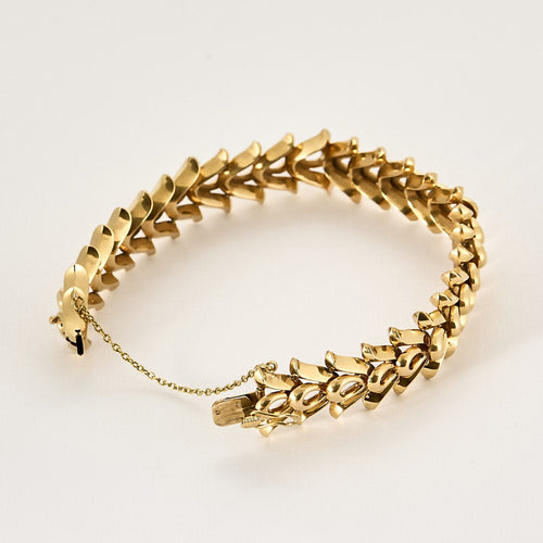 Bracelet Bracelet en or jaune ajouré à maille fantaisie 58 Facettes BIA0924