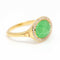 Bague 54.5 Bague DANZE Chrysoprase et Diamant 58 Facettes D361907SO