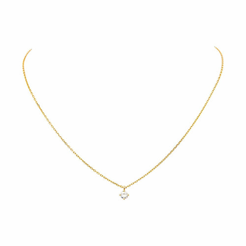 Halskæde Vedhæng Gulguld Diamant 