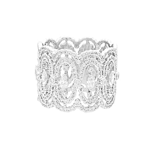 Bague 52 Bague Messika, "Arabesque", or blanc, diamants. 58 Facettes 34952