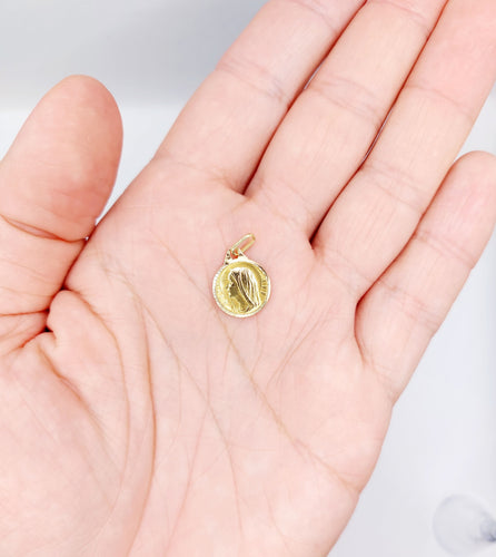 Pendentif Médaille religieuse vintage or jaune 58 Facettes A05841