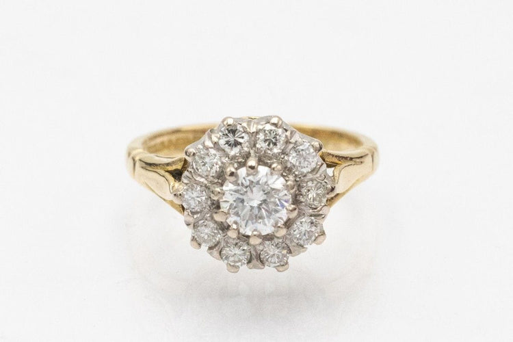 Bague 52 Bague unique en or jaune et diamants, Royaume-Uni, vers 1989 58 Facettes 10669