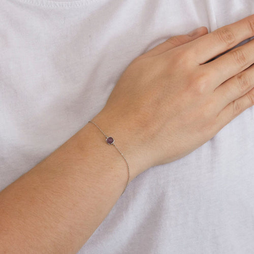 Bracelet Bracelet or blanc améthyste 58 Facettes 42222