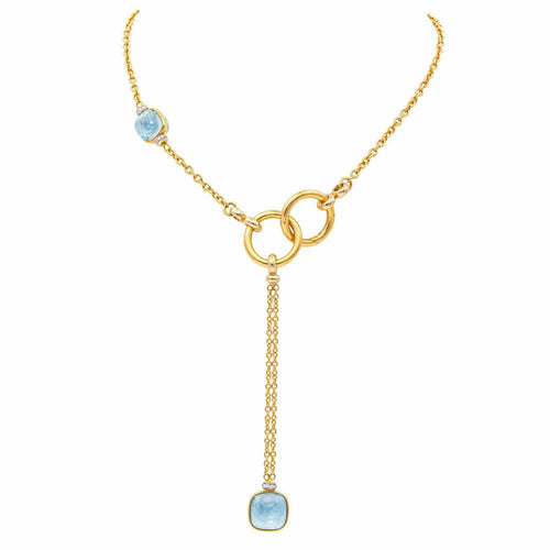 Collier Pomellato Collier Nudo Or rose Topaze, Diamant 58 Facettes 4174350RV