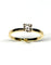 Bague 53.5 Bague solitaire en or jaune avec diamant taille brillant 58 Facettes E09