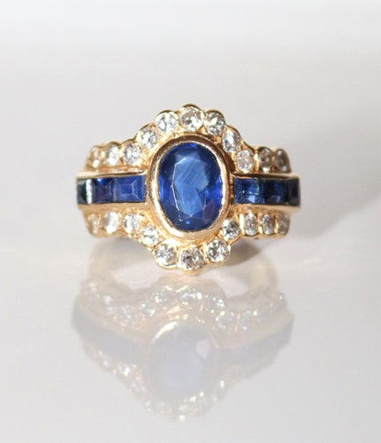 Bague 54 Bague Saphirs Et Diamants 58 Facettes 500