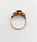Bague 47.5 Bague art nouveau or 14k tourmaline et monture fleurie (circa 1910) 58 Facettes A06116