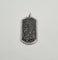 Pendentif Pendentif or blanc serti de diamants noirs et blancs 58 Facettes