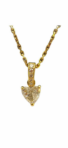 Pendentif CARTIER - PENDENTIF CŒUR DIAMANT 58 Facettes