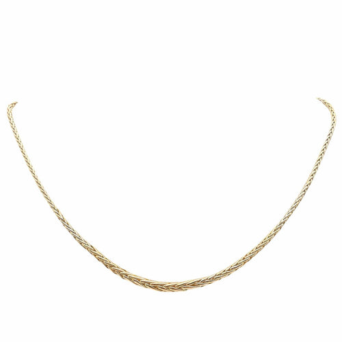 Collier Collier maille palmier en or jaune 58 Facettes