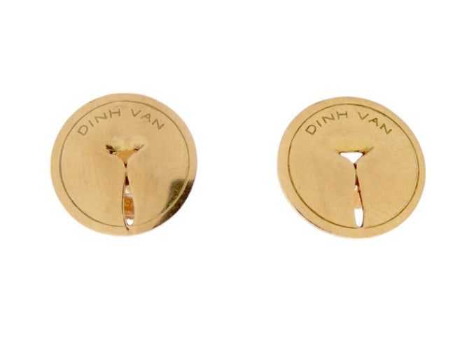 Boucles d'oreilles boucles d'oreilles DINH VAN puces punaises en or jaune 18k 3.8gr  s 58 Facettes 268999