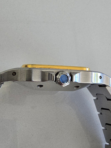 CARTIER - Montre Santos Carrée 58 Facettes