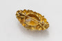 Old yellow gold brooch with citrine 58 Facettes 10664