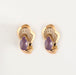 Boucles d'oreilles Boucles d'oreilles or jaune amethyste 58 Facettes LP941