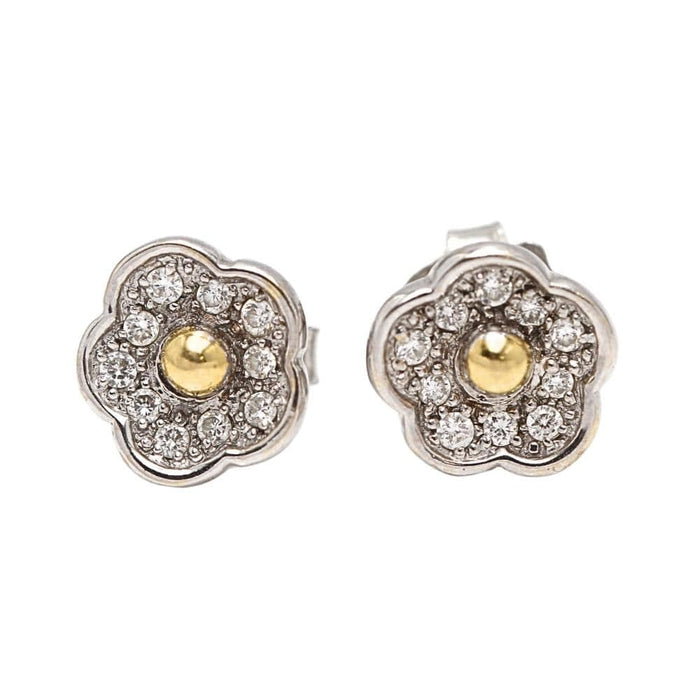 Boucles d'oreilles TOUS - boucles d'oreilles fleur or diamants 58 Facettes E363471B