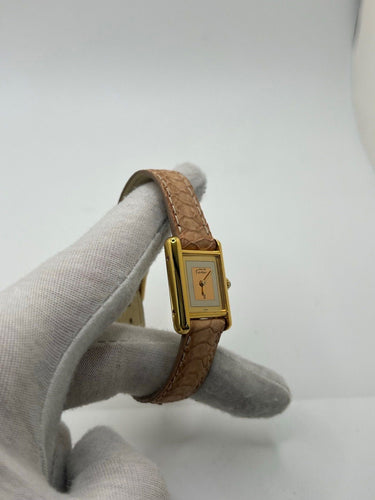 Montre Tank Must Vermeil Trinity 58 Facettes