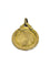 Pendentif Médaille de la Vierge en or champagne 18 carats 58 Facettes
