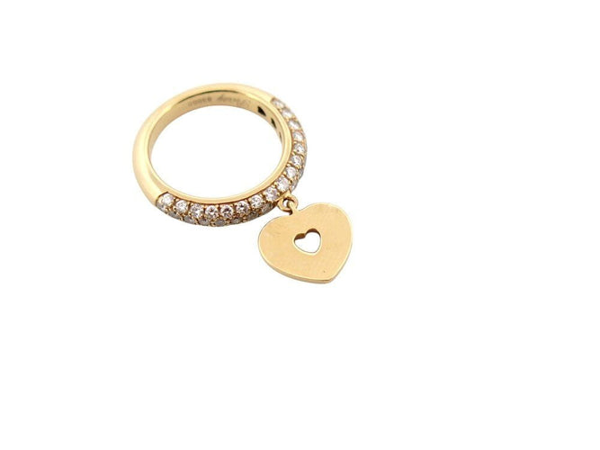 Bague 52 bague POIRAY coeur secret t52 69 diamants 1ct en or jaune 18k 6.7gr 58 Facettes 267698