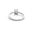 Bague 54 Bague solitaire en or blanc avec diamant 58 Facettes
